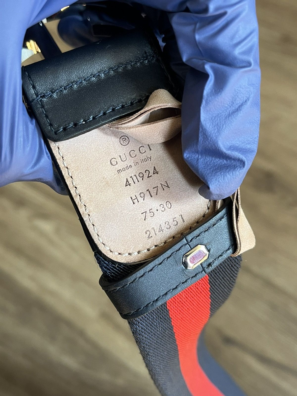 Gucci Gucci GG Buckle Web Belt Size 30 Size 30 - 5 Thumbnail