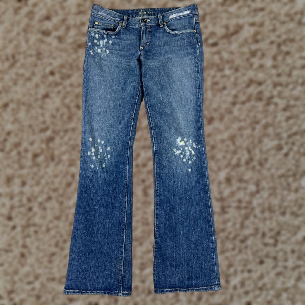 Guess VINTAGE GUESS Jeans Womens 28 Distressed Denim 5-Pocket Bootcut Cotton Blue Mens Womens Size 28" / US 6 / IT 42 - 1 Thumbnail