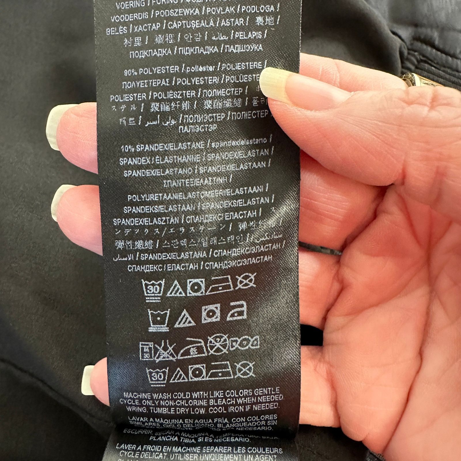 Guess Guess Black Snap Bomber Jacket Zip Front & Sleeve Pockets XS Size XS / US 0-2 / IT 36-38 - 7 Thumbnail