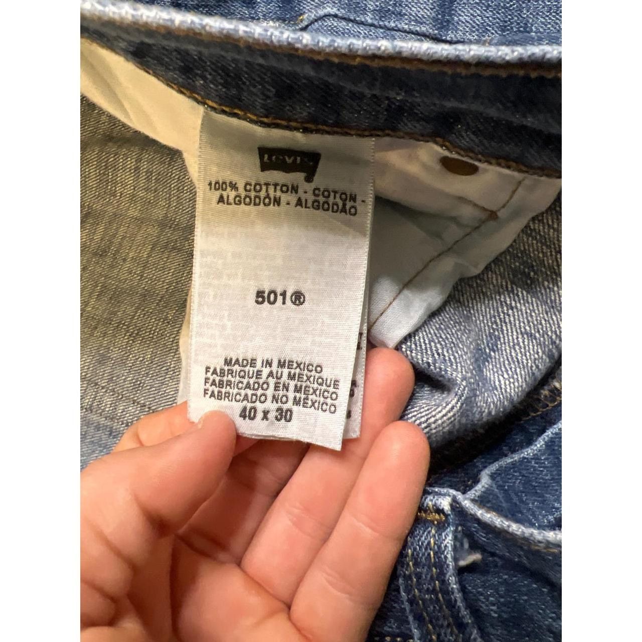 Levi's Levis 501 XX Original Fit Straight Leg Jeans Mens 40x30 Size US 40 / EU 56 - 6 Thumbnail