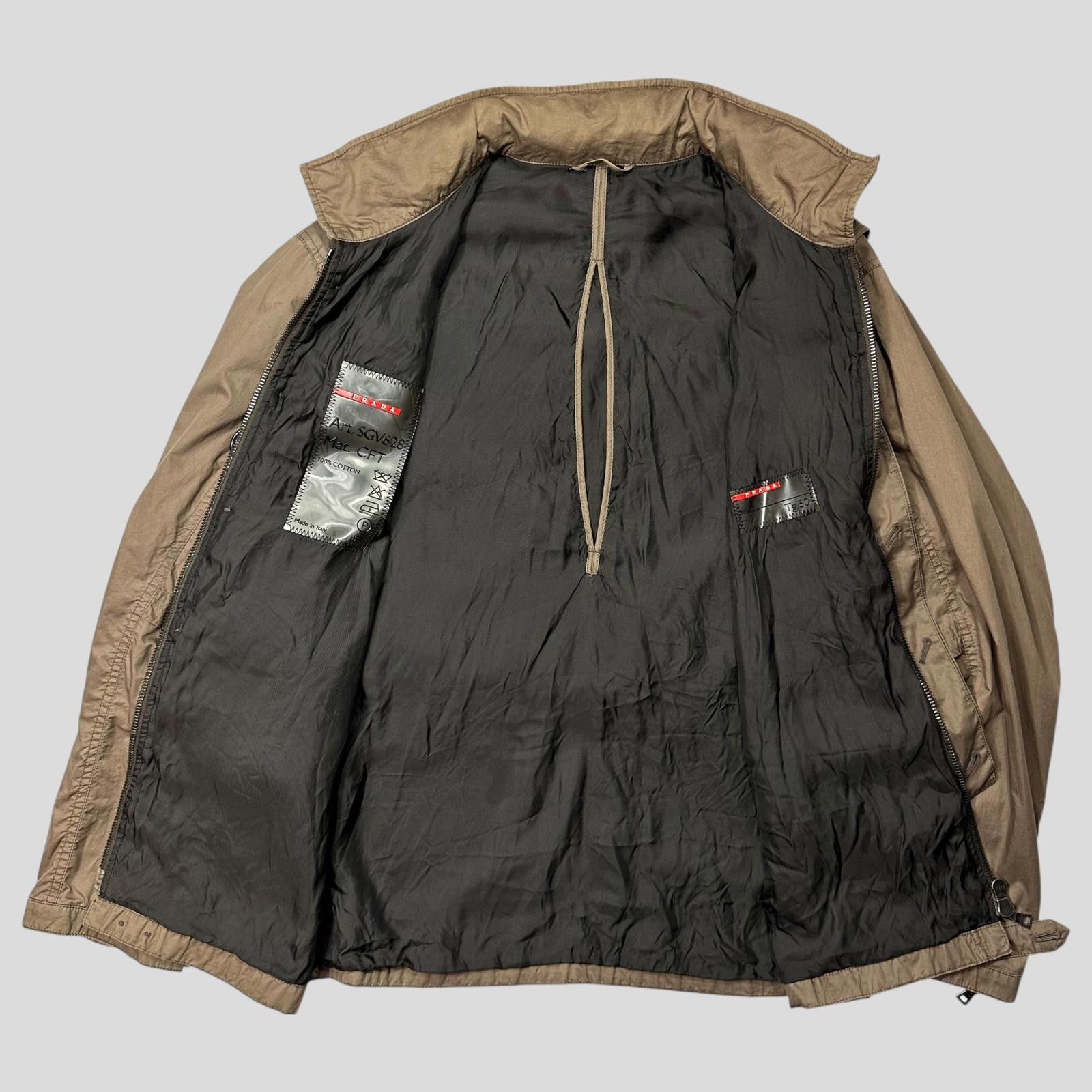 Prada Prada Sport 2003 Cotton Bondage Cargo Field Jacket IT50 M/L Size US L / EU 52-54 / 3 - 9 Thumbnail