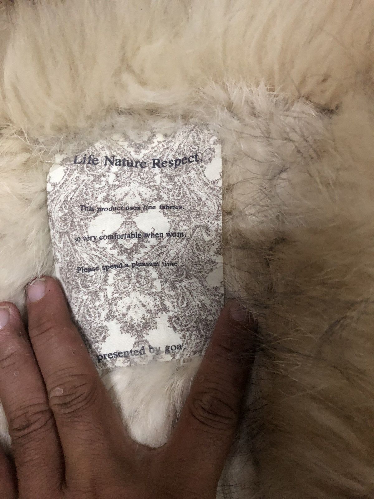 If Six Was Nine × Japanese Brand × Le Grande Bleu (L.G.B.) Goa Rabbit Fur Blend Raccon LGB Inspire Sleeveless Jacket Size XS / US 0-2 / IT 36-38 - 3 Thumbnail
