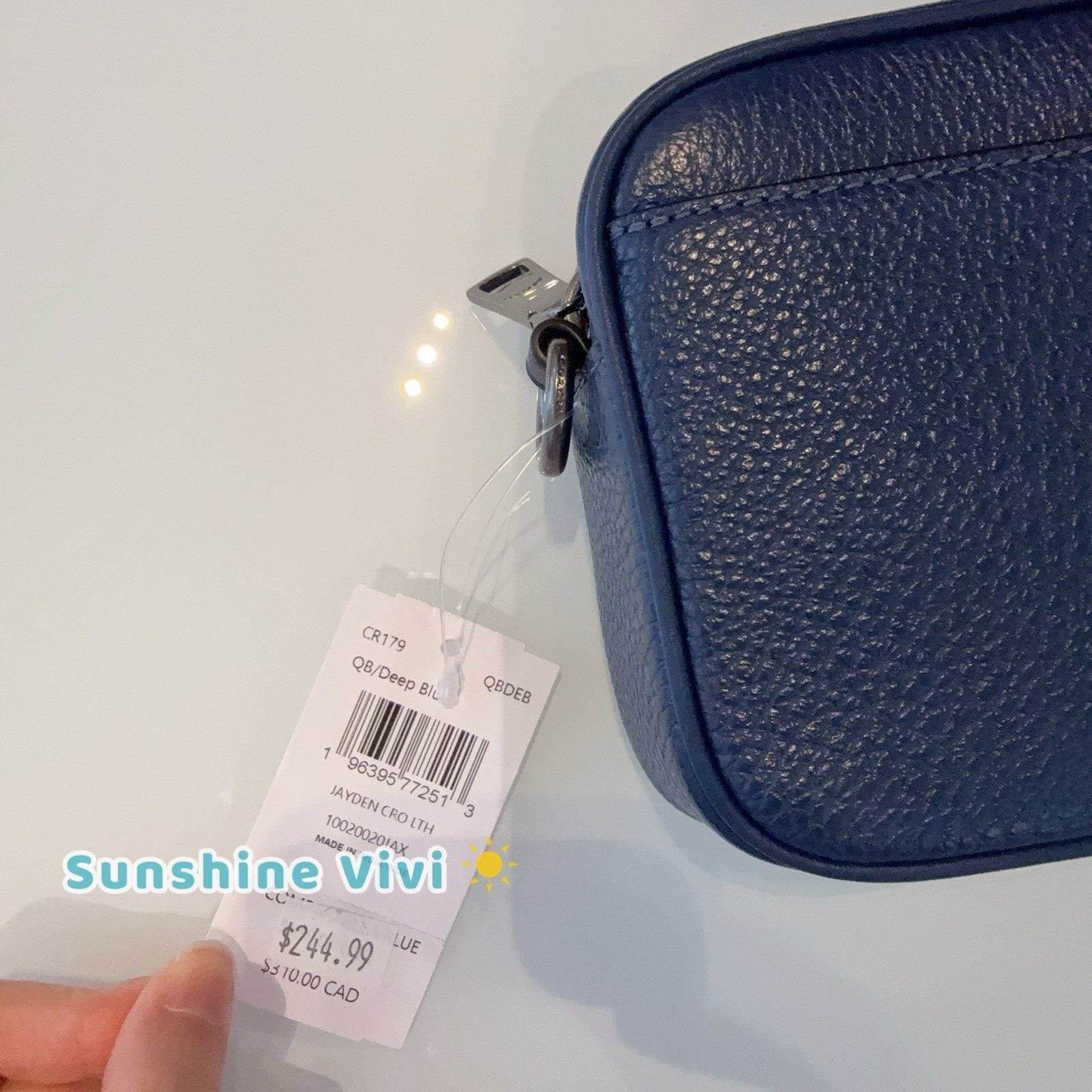 Coach NWT COACH Men's Jayden Crossbody CR179 Leather Deep Blue Size ONE SIZE - 2 Thumbnail