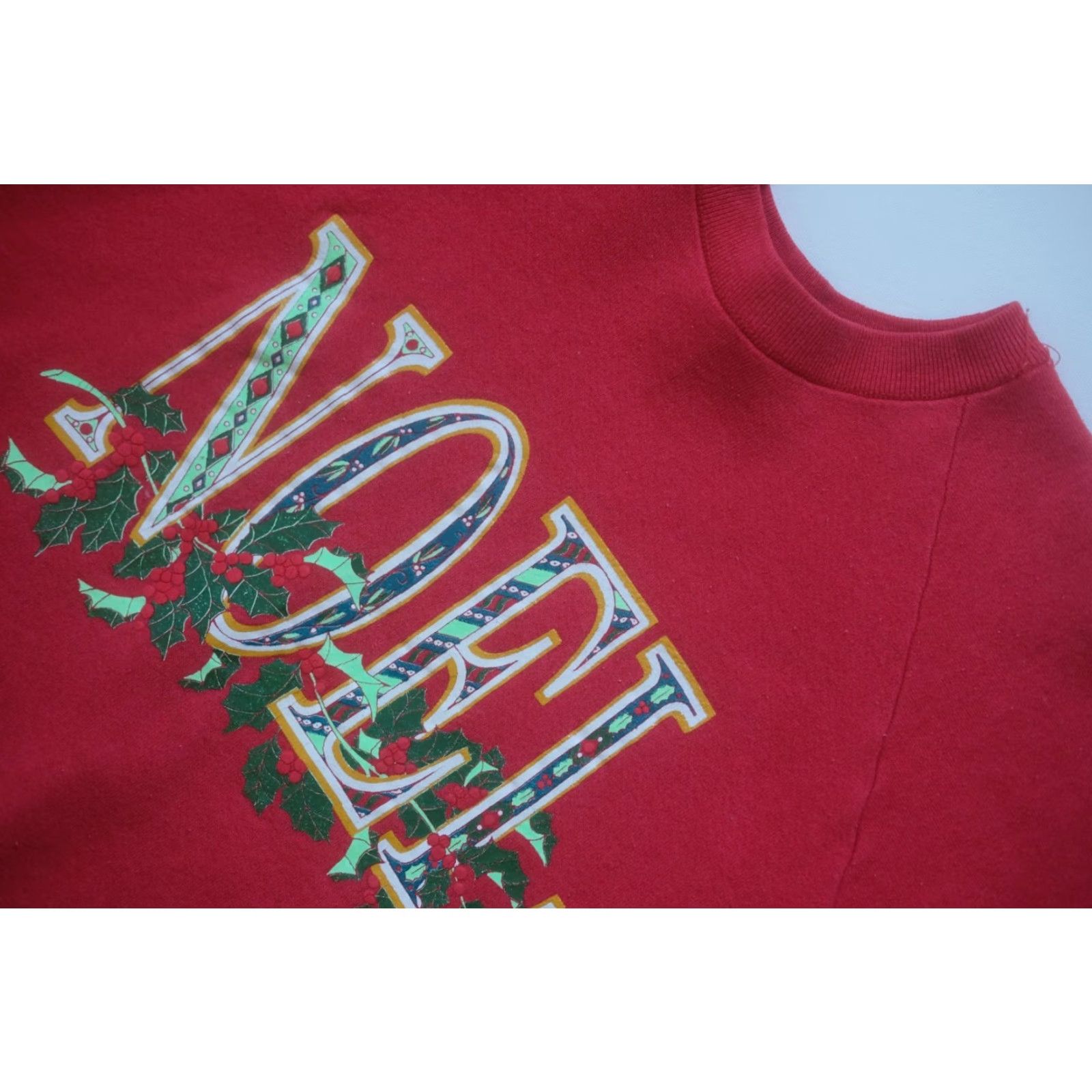Fruit Of The Loom VINTAGE Fruit of the Loom 90s Christmas Noel Graphic Crew Sweatshirt XL Red Men Size US XL / EU 56 / 4 - 5 Thumbnail