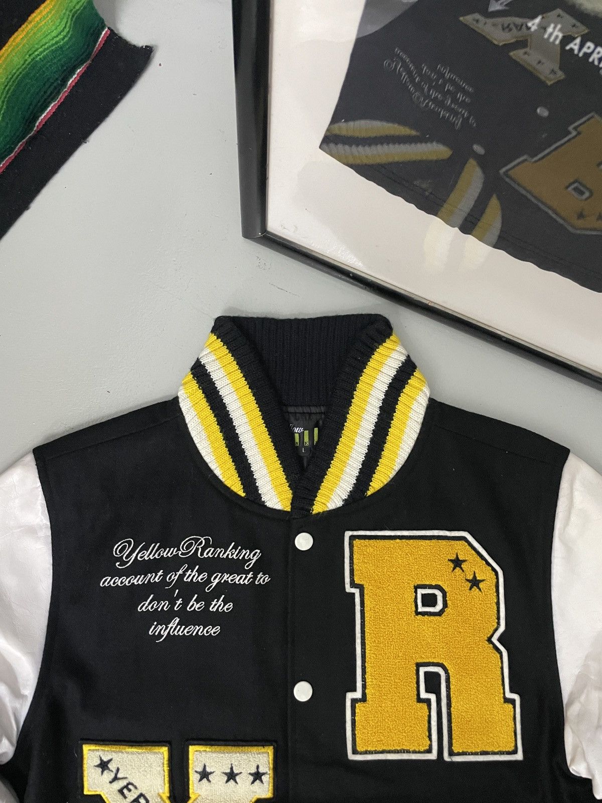 Vintage Vintage Varsity Yellow Ranking Jacket Size US M / EU 48-50 / 2 - 4 Thumbnail