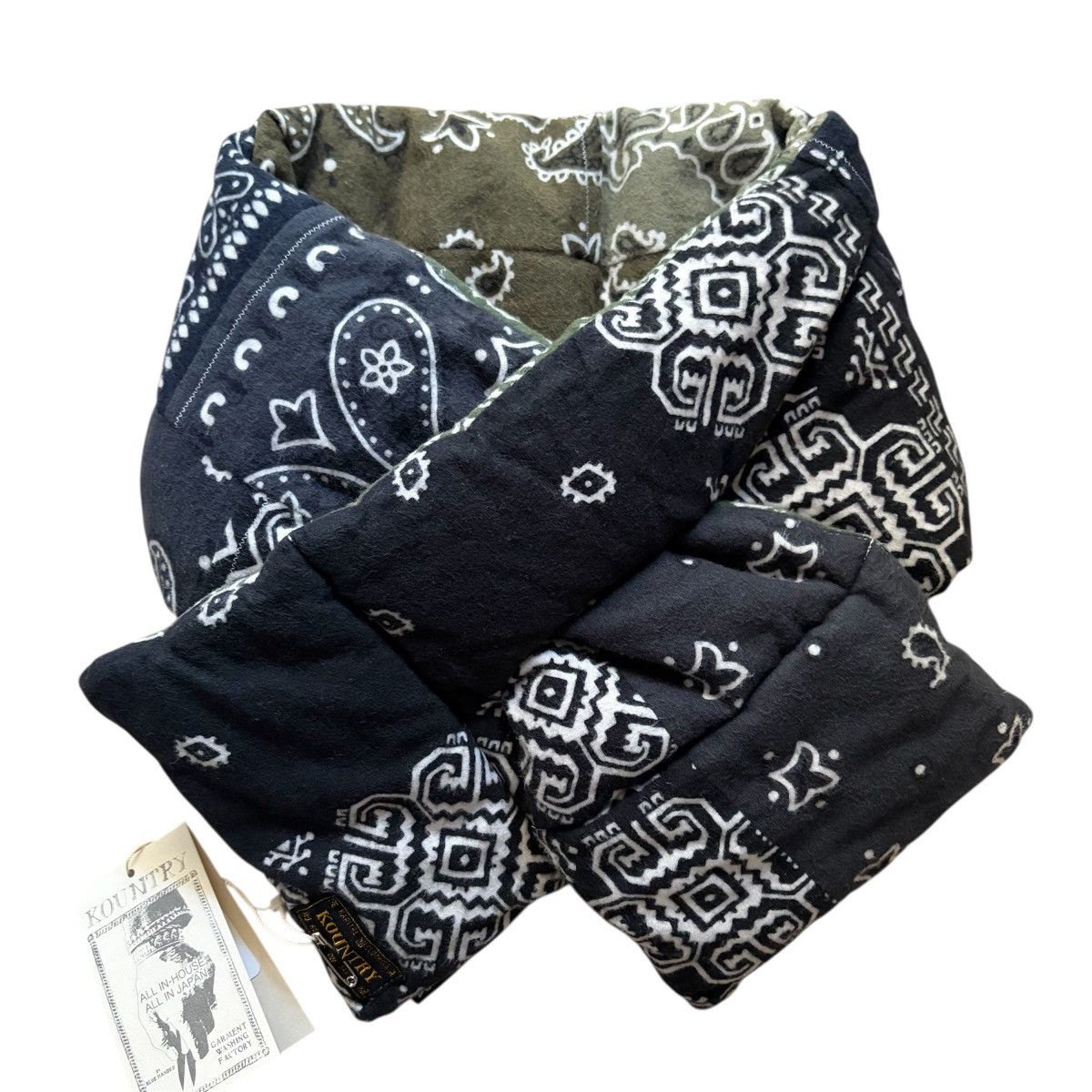 Kapital Kapital Flannel Bandana Print Reversible KESA Scarf Size ONE SIZE - 1 Thumbnail