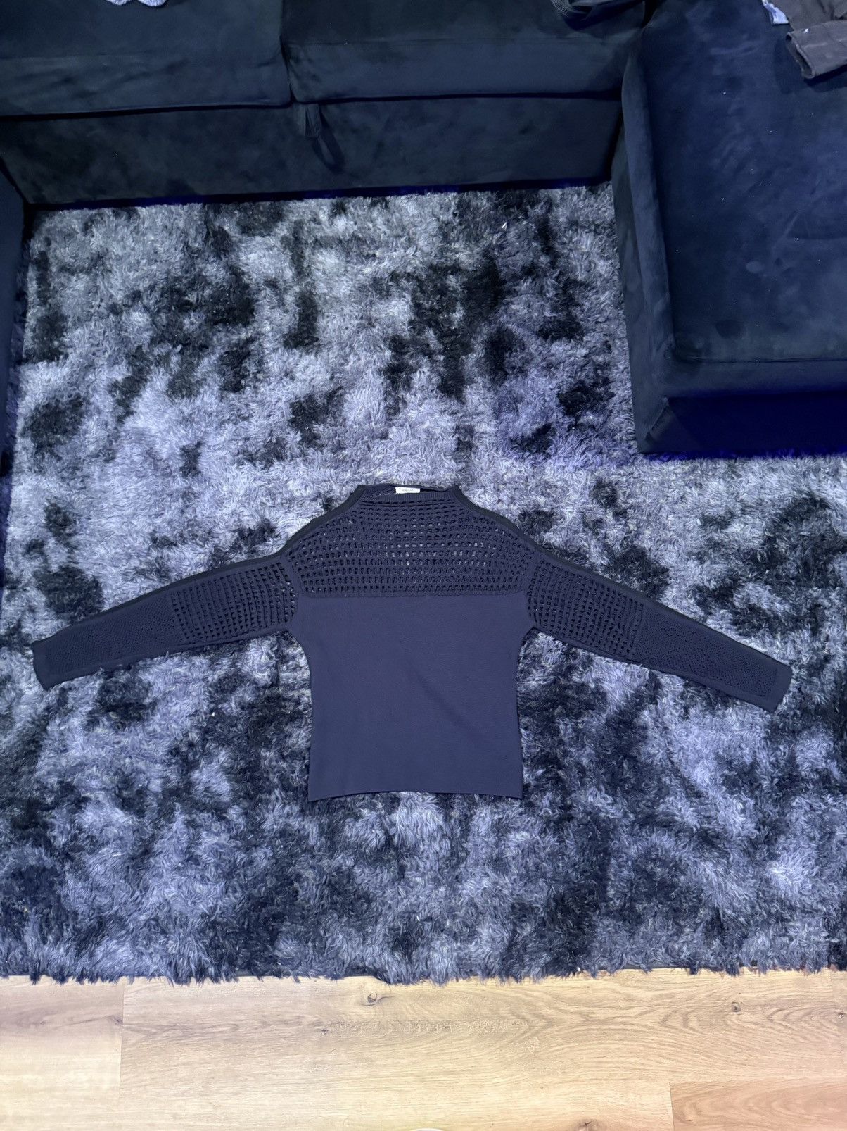 Helmut Lang Helmut Lang Half Knit Sweater Size S / US 4 / IT 40 - 2 Thumbnail