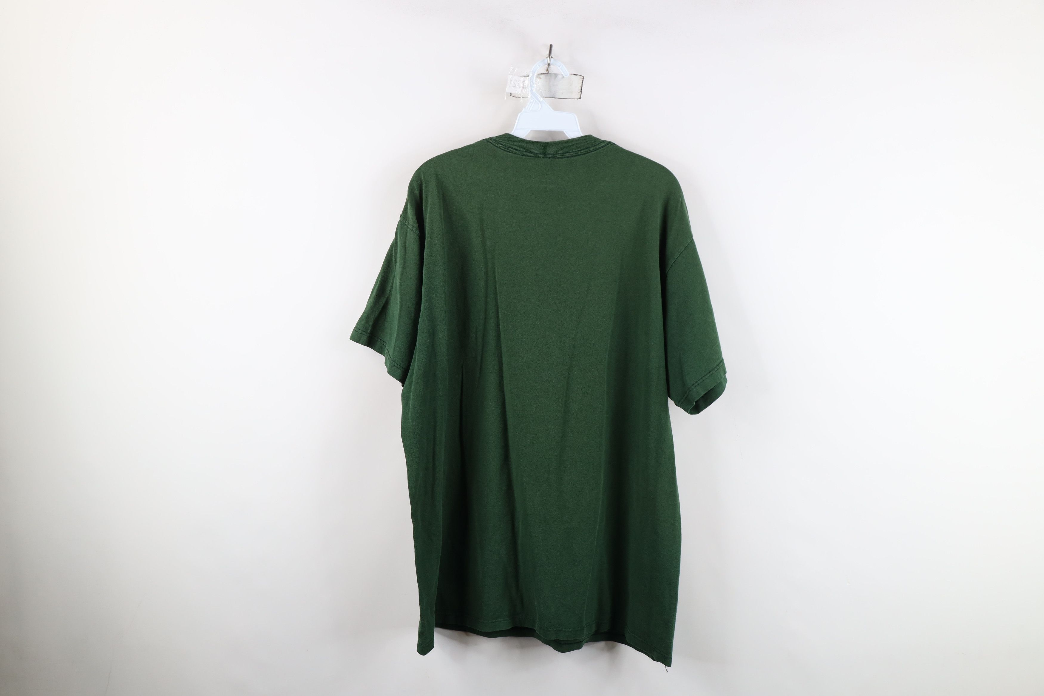 Vintage Vintage 90s Michigan State University T-Shirt Green USA Size US XL / EU 56 / 4 - 12 Thumbnail