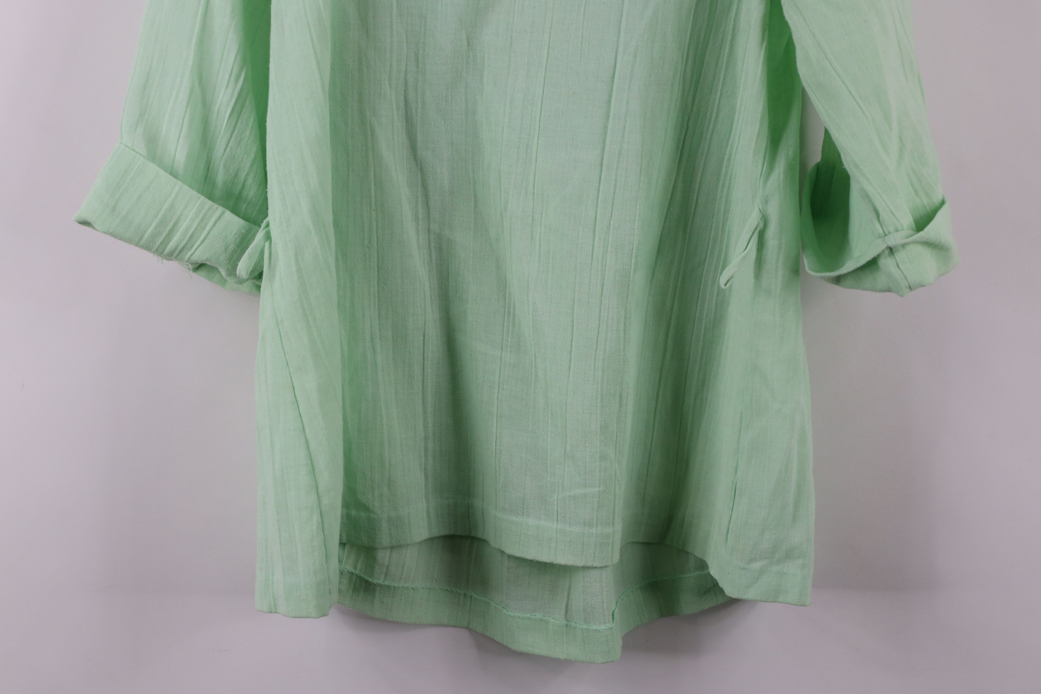 Vintage Vintage 60s 70s Country Primitive Gauzy Cotton Ruffled Shirt Size M / US 6-8 / IT 42-44 - 16 Thumbnail