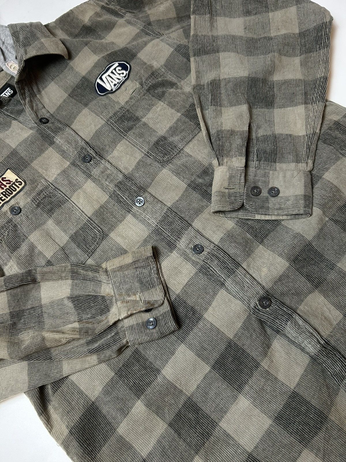 Japanese Brand × Vans VANS PATCHES BUTTON UP SHIRT WITH HOODIE Size US L / EU 52-54 / 3 - 4 Thumbnail
