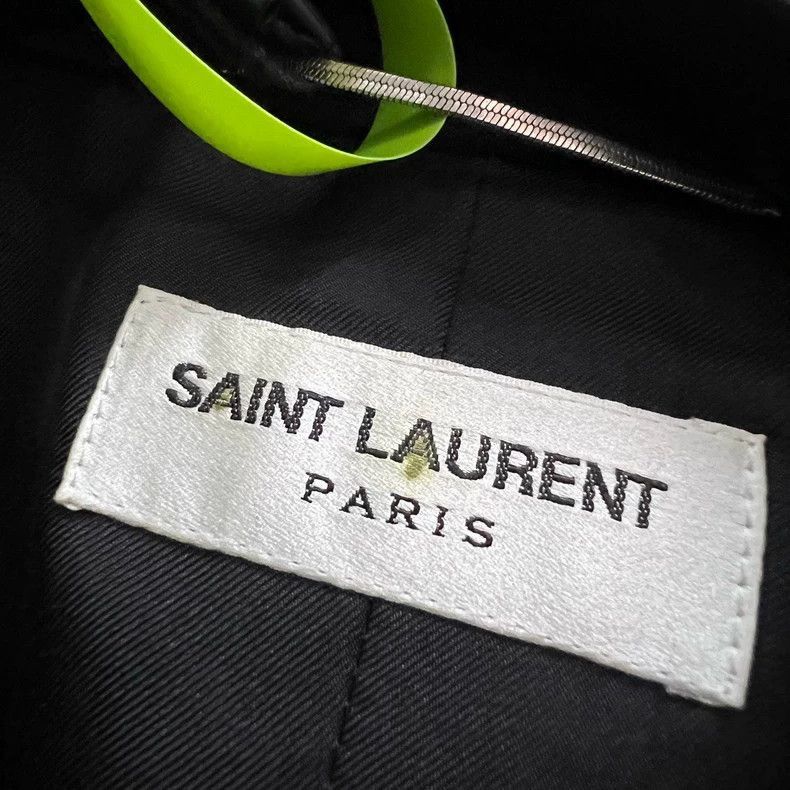 Saint Laurent Paris Saint Laurent Black Double Breasted Suit Jacket Size US M / EU 48-50 / 2 - 3 Thumbnail