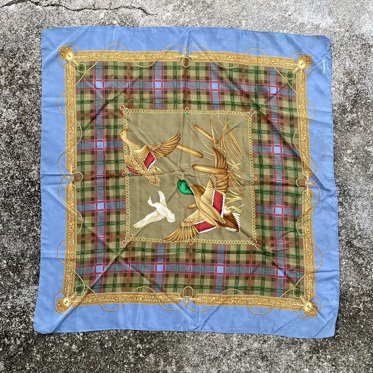 Designer × La Milano " i santi" Milano Silk Scarf Size ONE SIZE - 4 Thumbnail