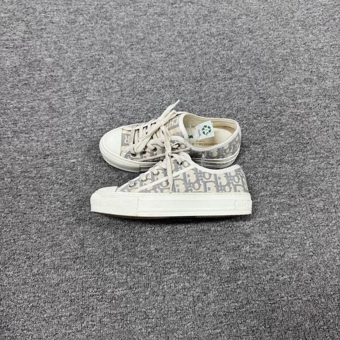 Dior Dior Oblique Print Logo Platform Canvas Sneaker Size US 5 / IT 35 - 1 Thumbnail