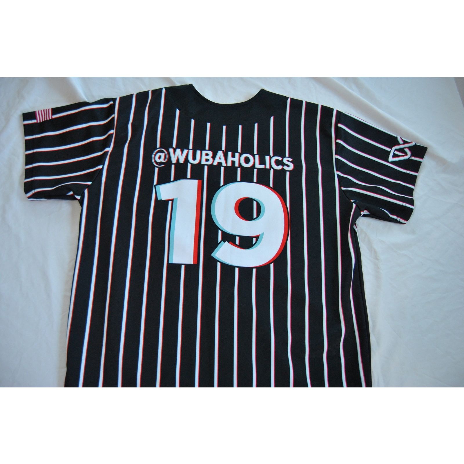 Other Wubaholics Jersey Shirt Black with Trippy Stripes #19 Size US L / EU 52-54 / 3 - 9 Thumbnail