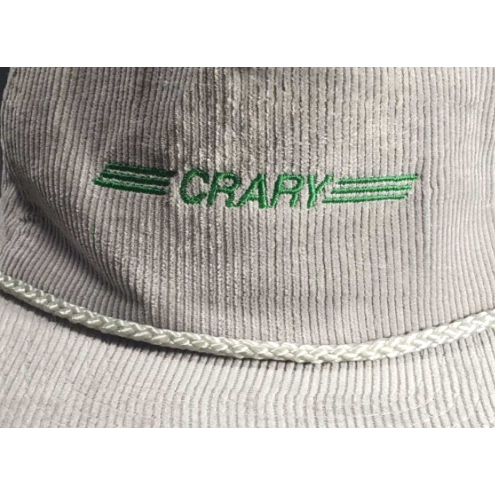 Vintage VINTAGE Crary Industries Cat Hat Corduroy Trucker N Dakota Ag Farm Snapback Cap Gray Cotton Size ONE SIZE - 2 Thumbnail
