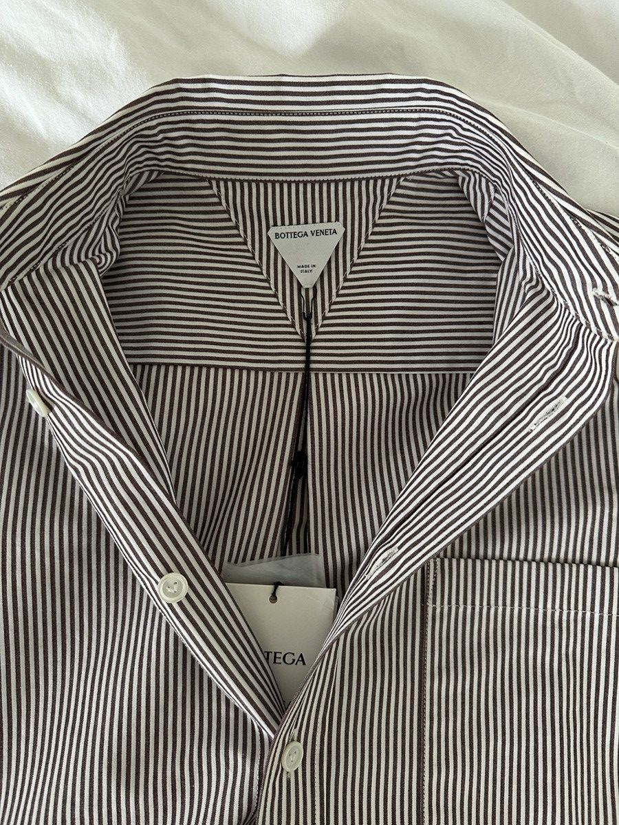Bottega Veneta Bottega veneta men’s striped shirt compact Size US S / EU 44-46 / 1 - 5 Thumbnail