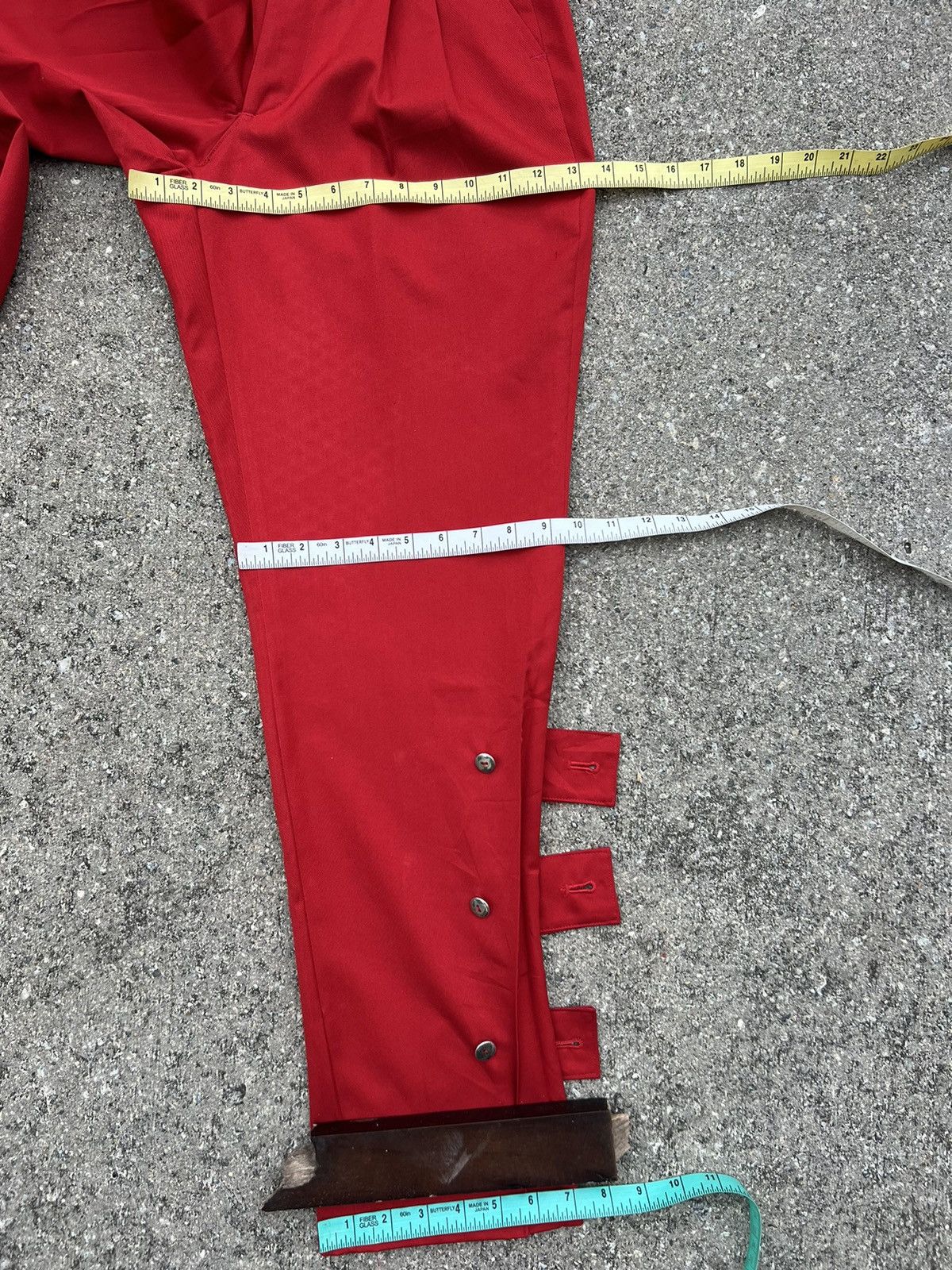 Vintage Vintage 90s METAL BLACK Japan Bondage Red Trouser Pant Size US 28 / EU 44 - 5 Thumbnail