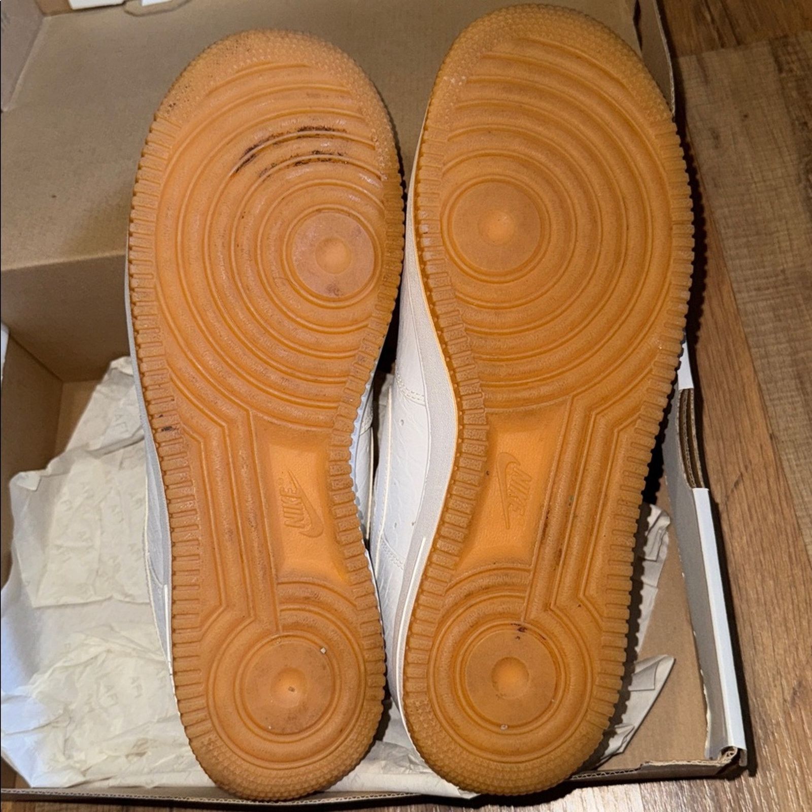 Nike 2014 Nike Air Force 1 Croc White Gum Bottom Size US 10.5 / EU 43-44 - 7 Thumbnail