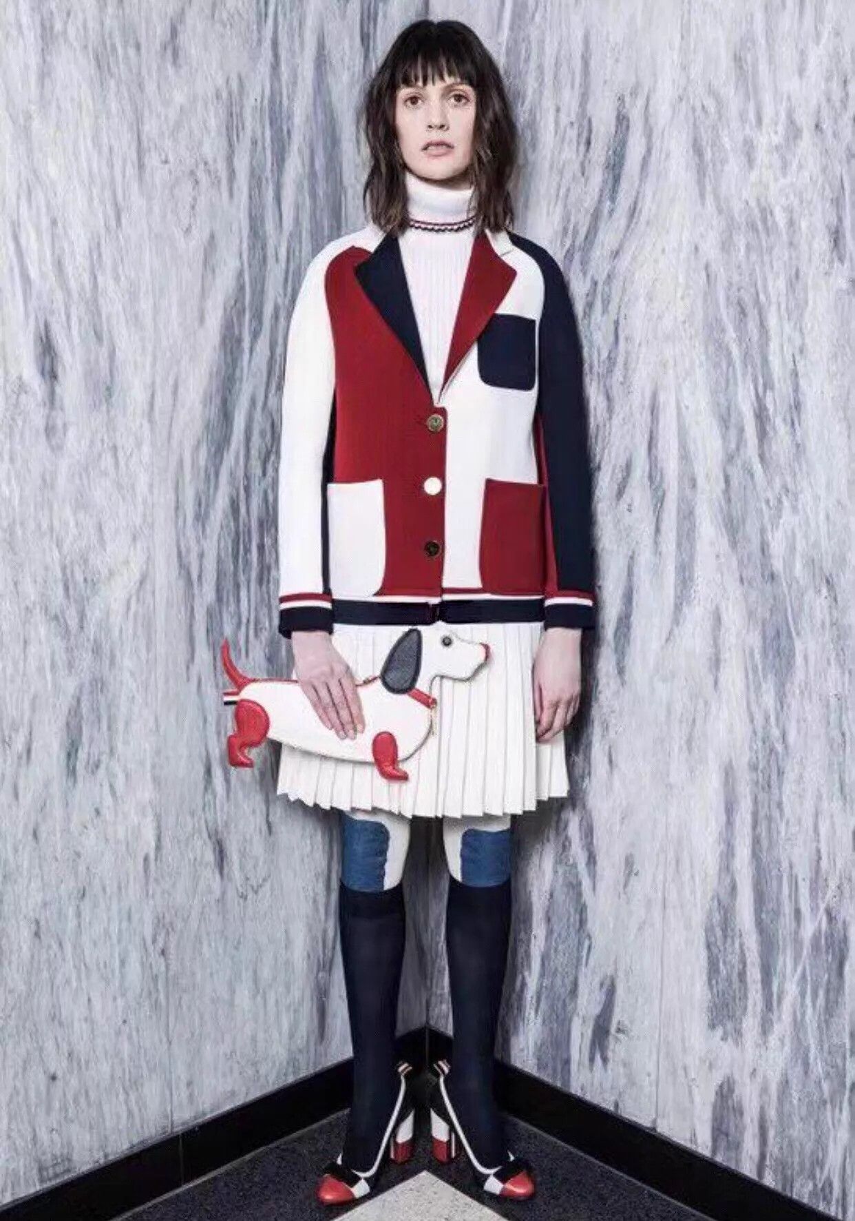 Thom Browne Thom Browne women's colorblock blazer dress 40 Size S / US 4 / IT 40 - 2 Thumbnail
