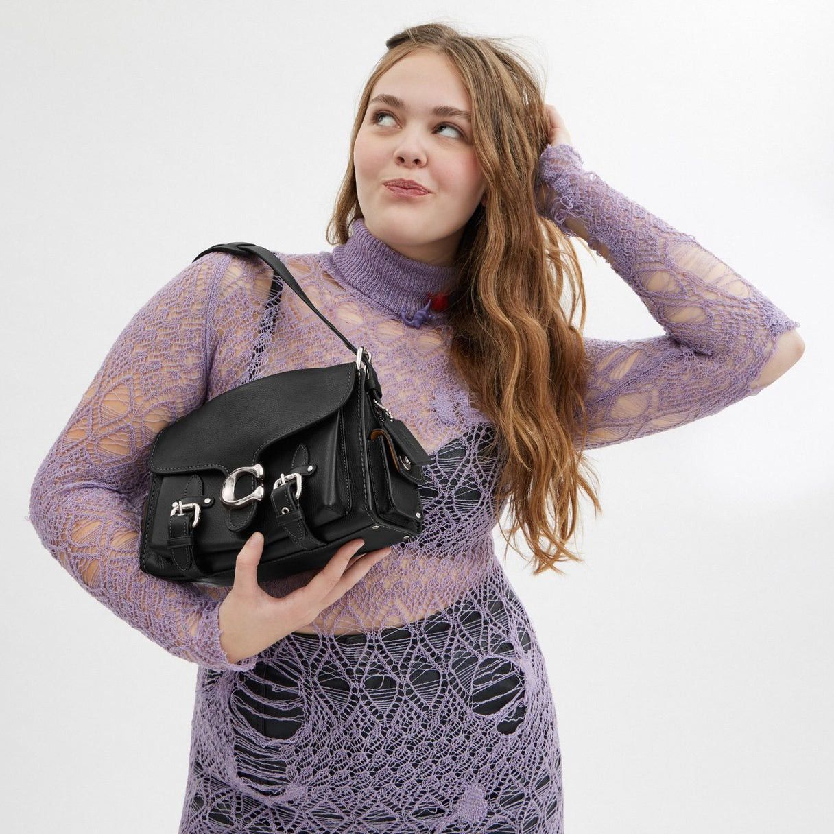 Coach Coach Cargo Western Turn-Lock Soft Tabby black Size ONE SIZE - 2 Thumbnail