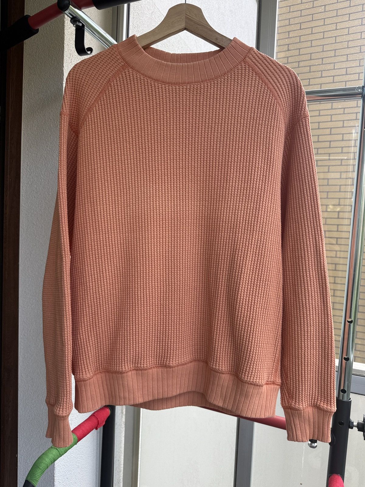 Jackman Jackman"cotton waffle mid neck"(sunset orange) unisex Size US XL / EU 56 / 4 - 1 Thumbnail