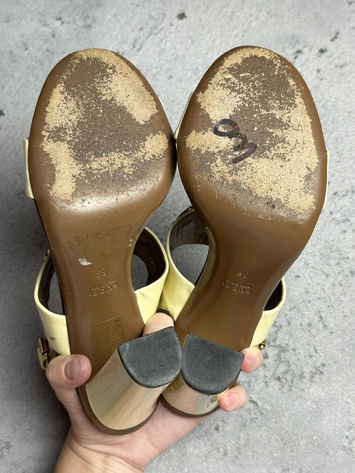 Gucci Gucci Leather Alyssa Horsebit Ankle Strap Sandals y2k Rare Size US 9 / IT 39 - 23 Thumbnail