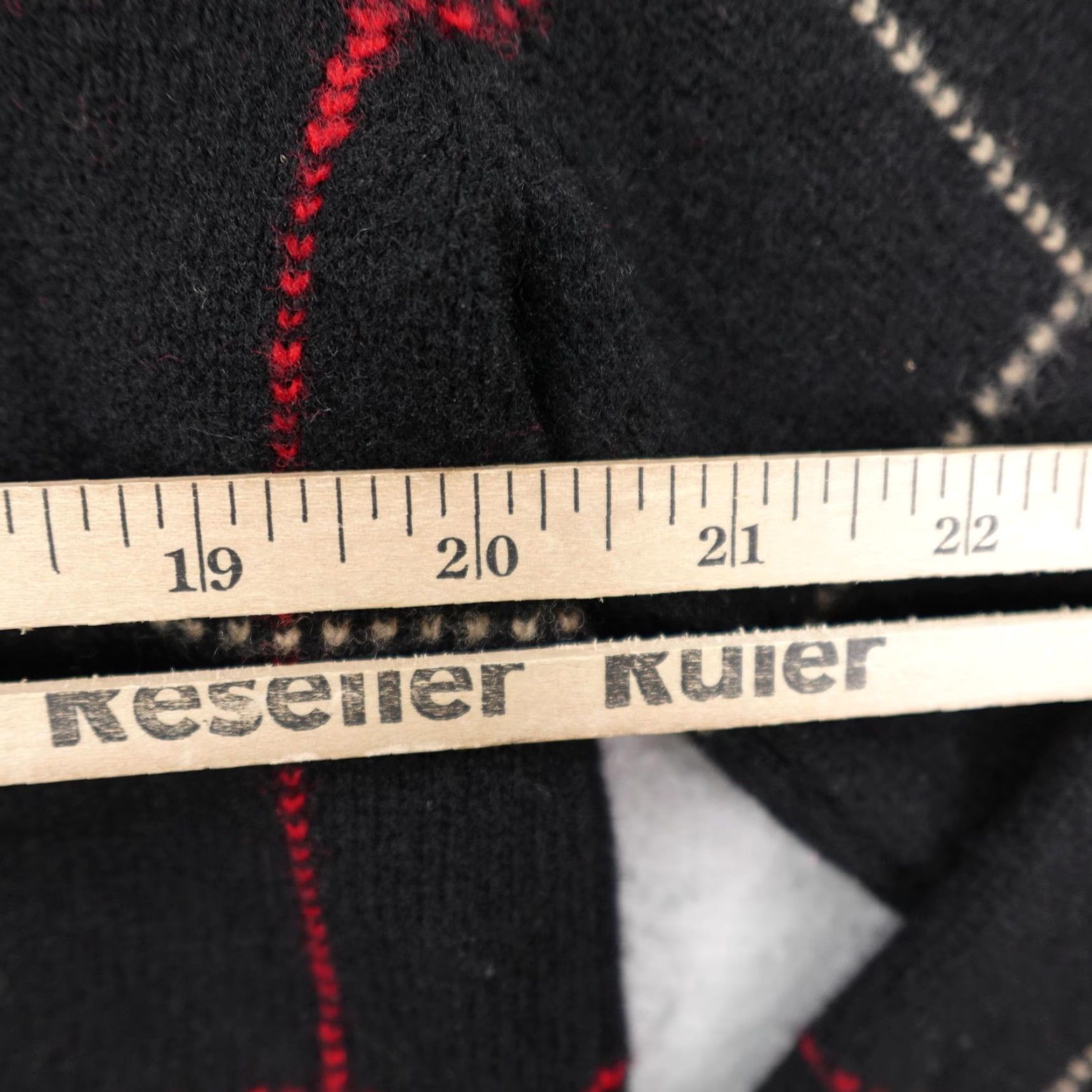 Ralph Lauren VINTAGE Lauren Ralph Lauren Cardigan Sweater Women's Large Black Plaid Lambswool 90s Knit Pocketed Buttoned Size L / US 10 / IT 46 - 5 Thumbnail