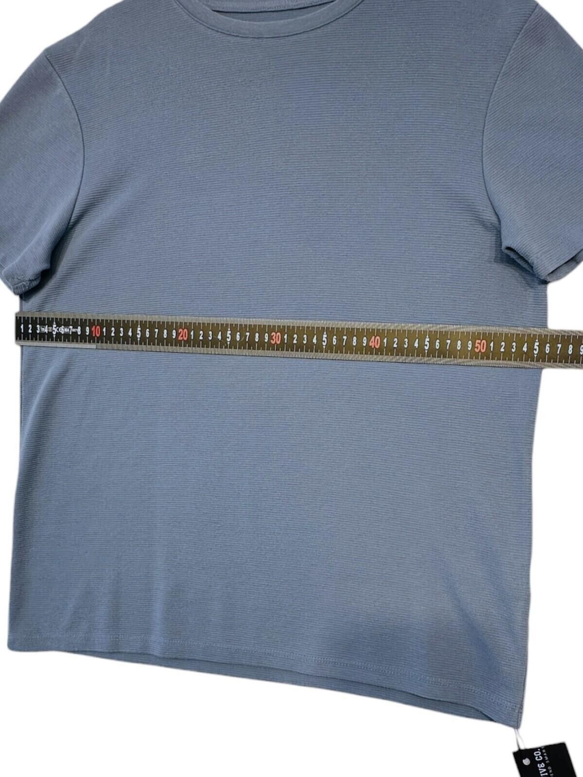Primark Primark T-Shirt Men's UK Size XL Blue Textured Short Sleev Size US XL / EU 56 / 4 - 9 Thumbnail