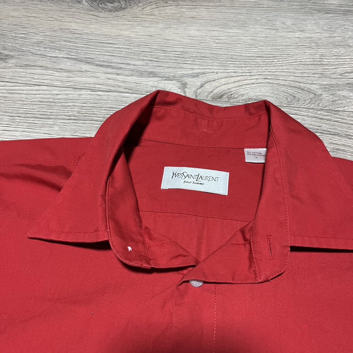 Yves Saint Laurent Yves Saint Laurent Red Shirt Size US L / EU 52-54 / 3 - 5 Thumbnail