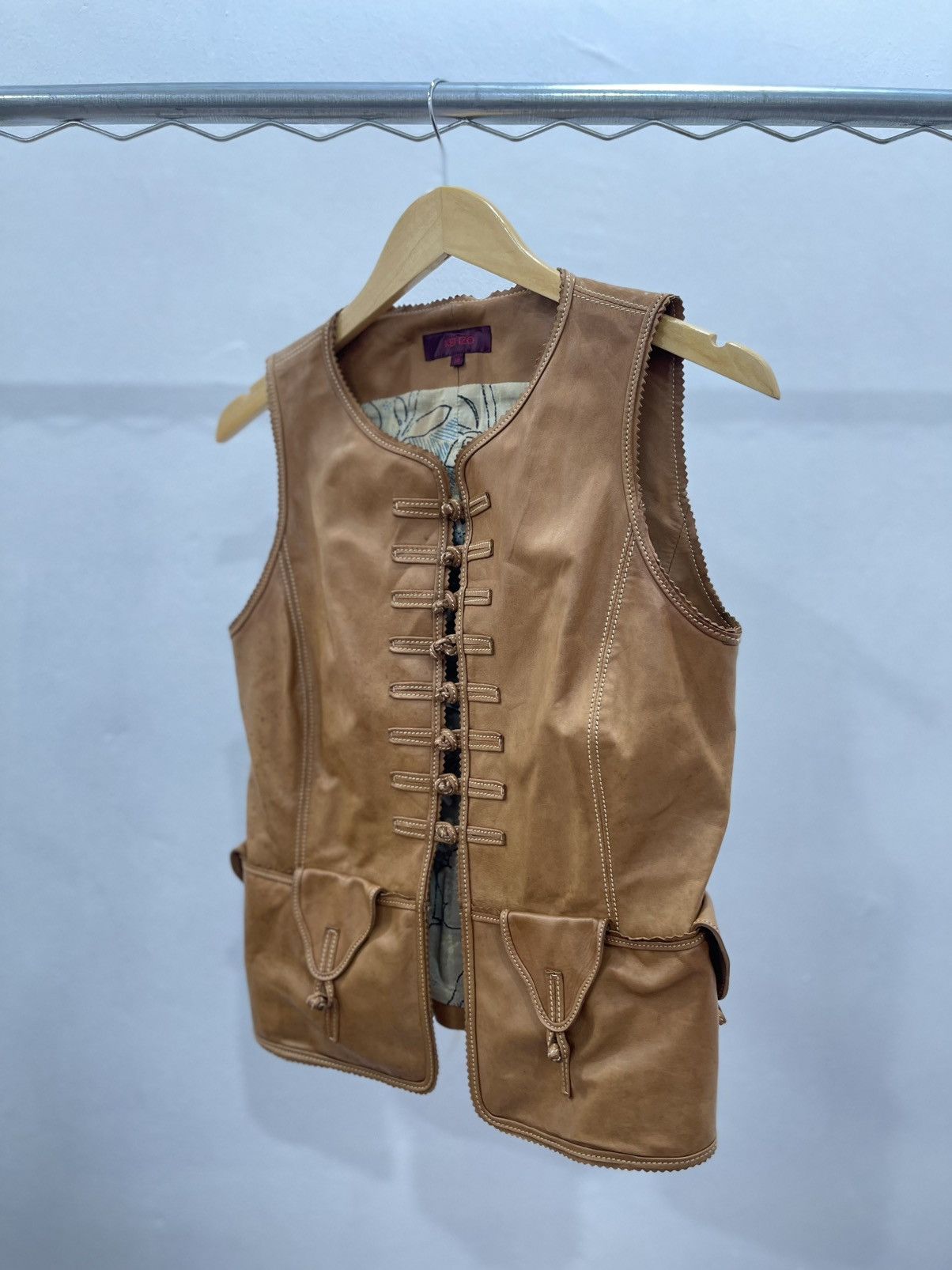 Kenzo Kenzo Vest Leather Size S / US 4 / IT 40 - 2 Thumbnail