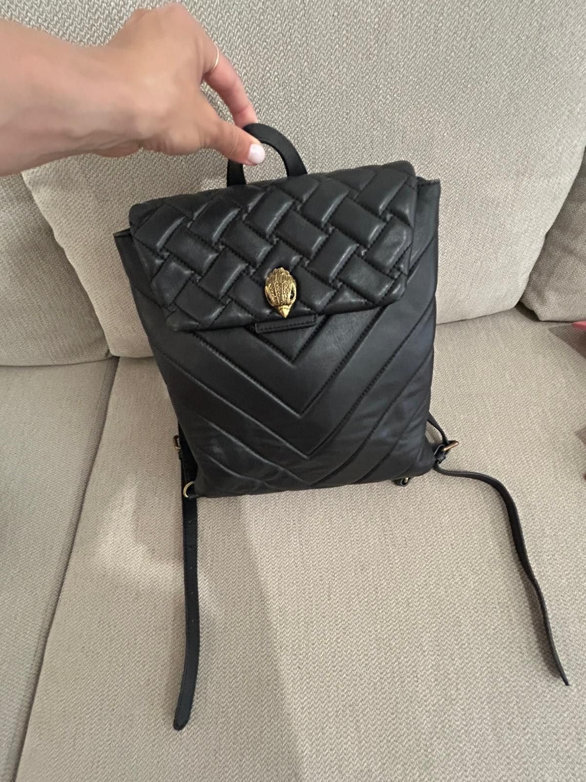 Kurt Geiger Kurt Geiger Leather Kensington Backpack - Black Size ONE SIZE - 7 Thumbnail