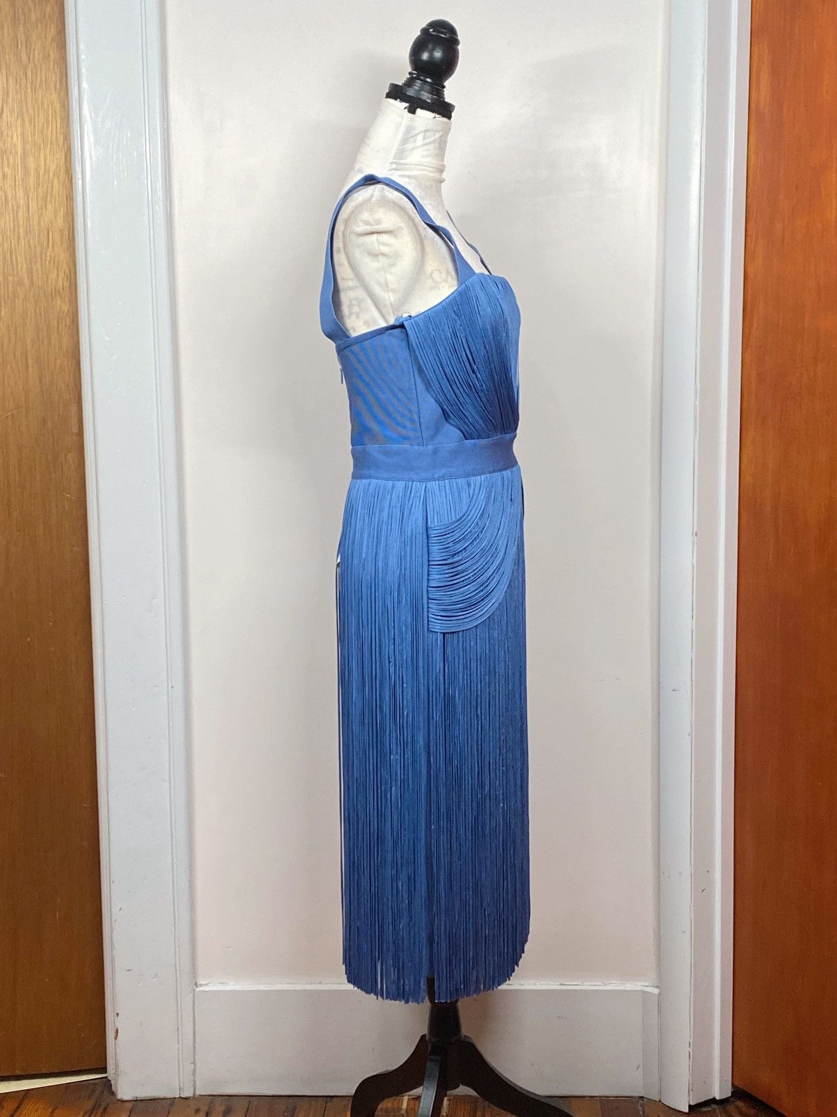 Herve Leger Hervé Léger Marion Fringe Dress size L Size L / US 10 / IT 46 - 8 Thumbnail