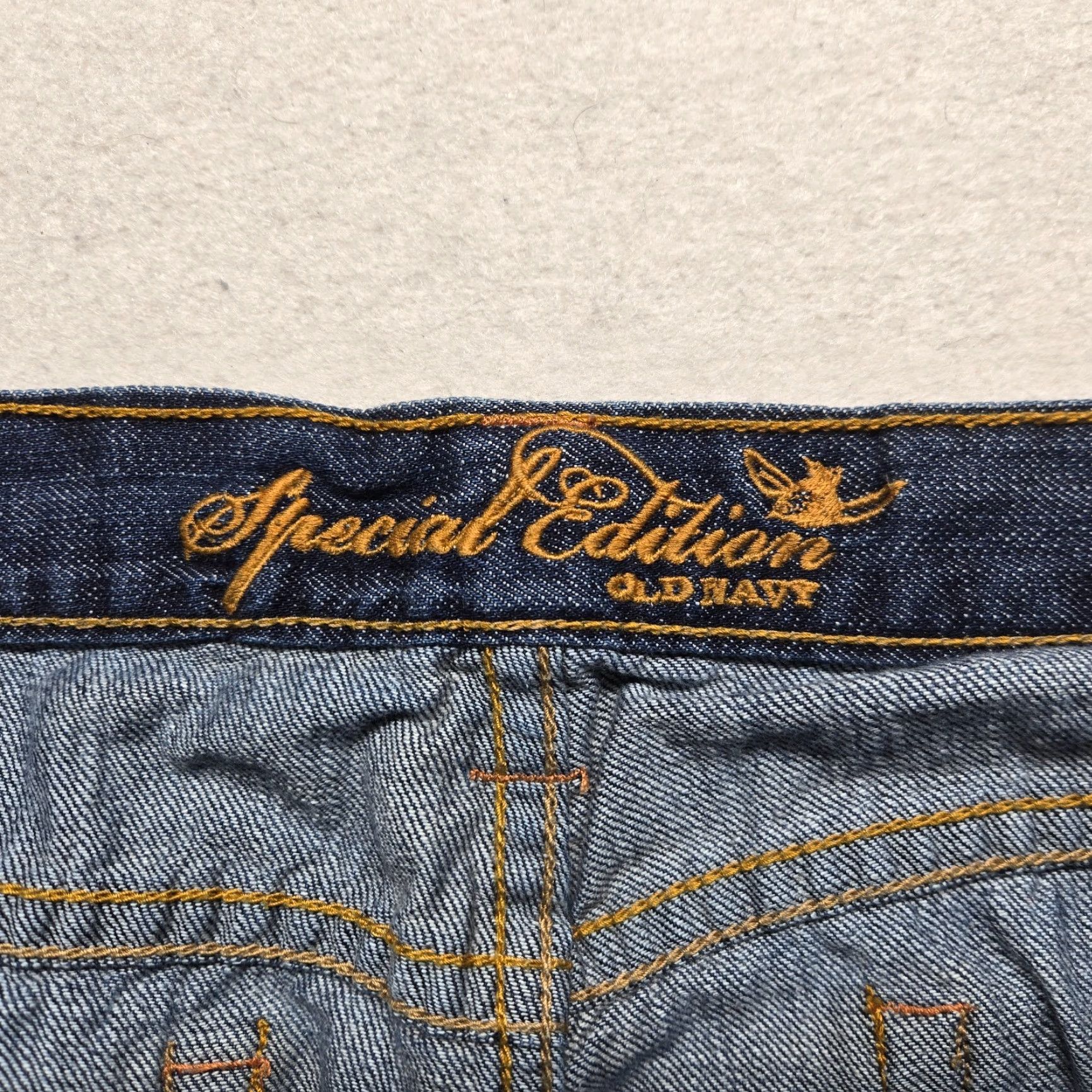Old Navy VINTAGE Old Navy Denim Skirt Women's 14 Short Mini Casual Blue Pockets Spring Summer Size 36" / US 14 / IT 50 - 2 Thumbnail