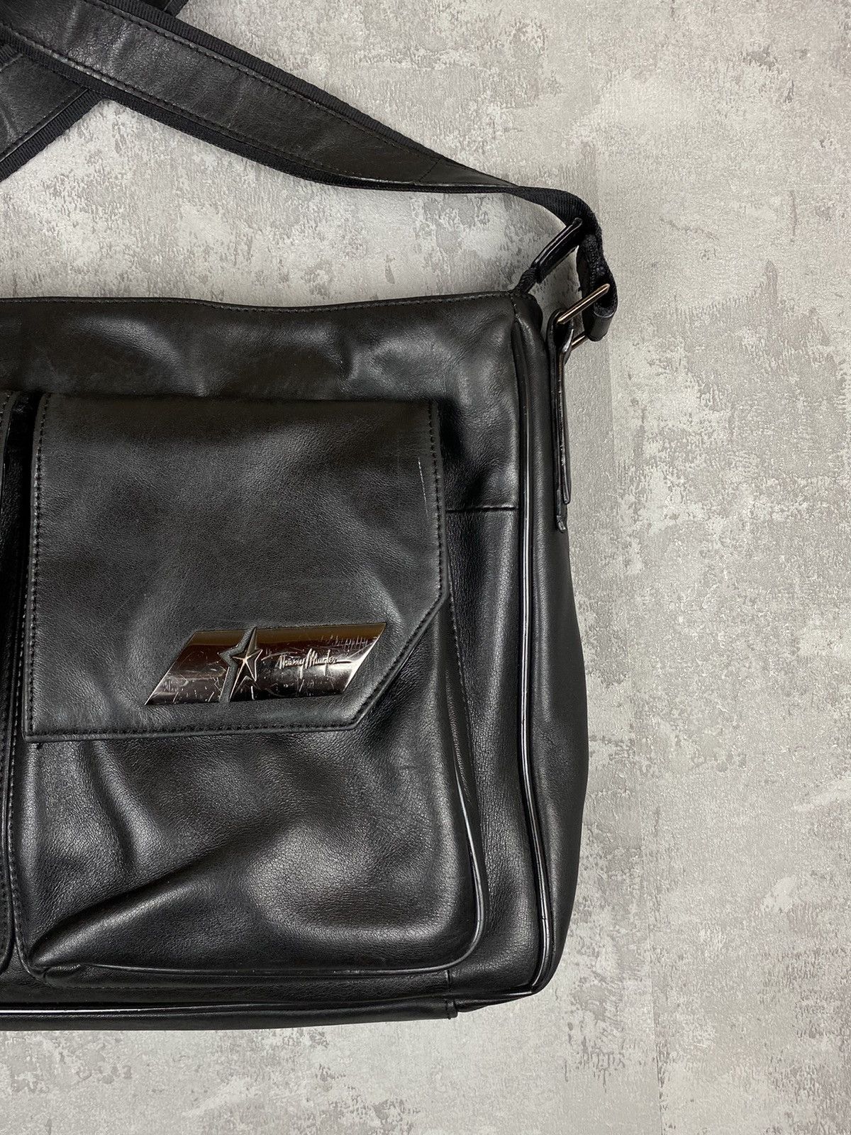 Thierry Mugler Thierry Mugler leather business bag briefcase Size ONE SIZE - 3 Thumbnail