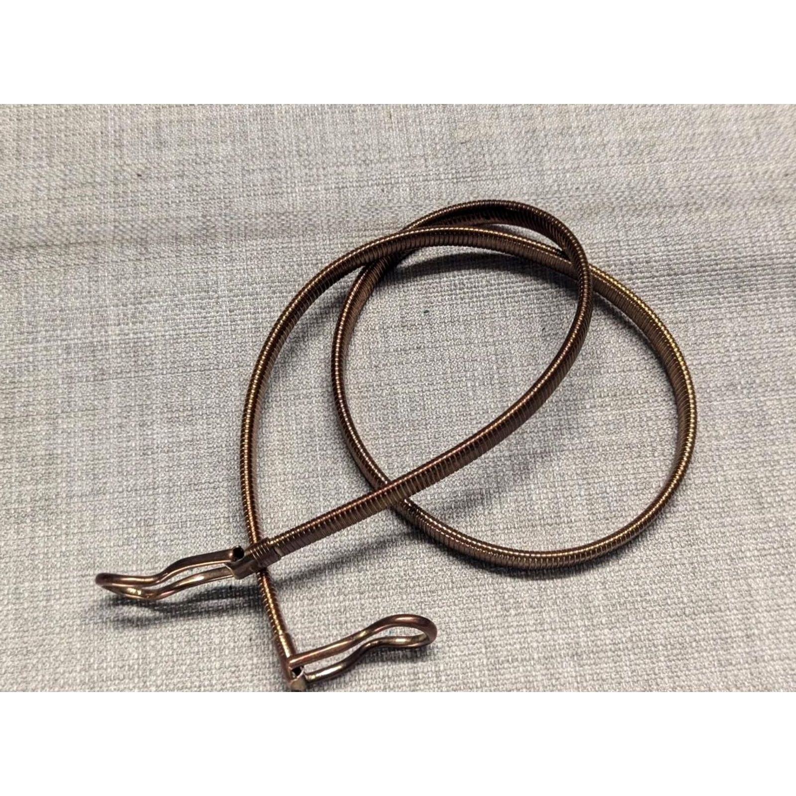 Vintage VINTAGE GLAM belt METAL gold copper 32 HOLLYWOOD 1990s STATEMENT slim Size ONE SIZE - 7 Thumbnail