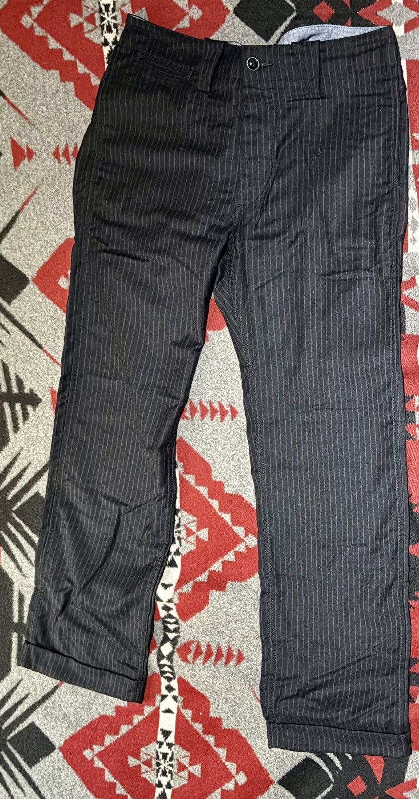 Wool Pinstripe Pant