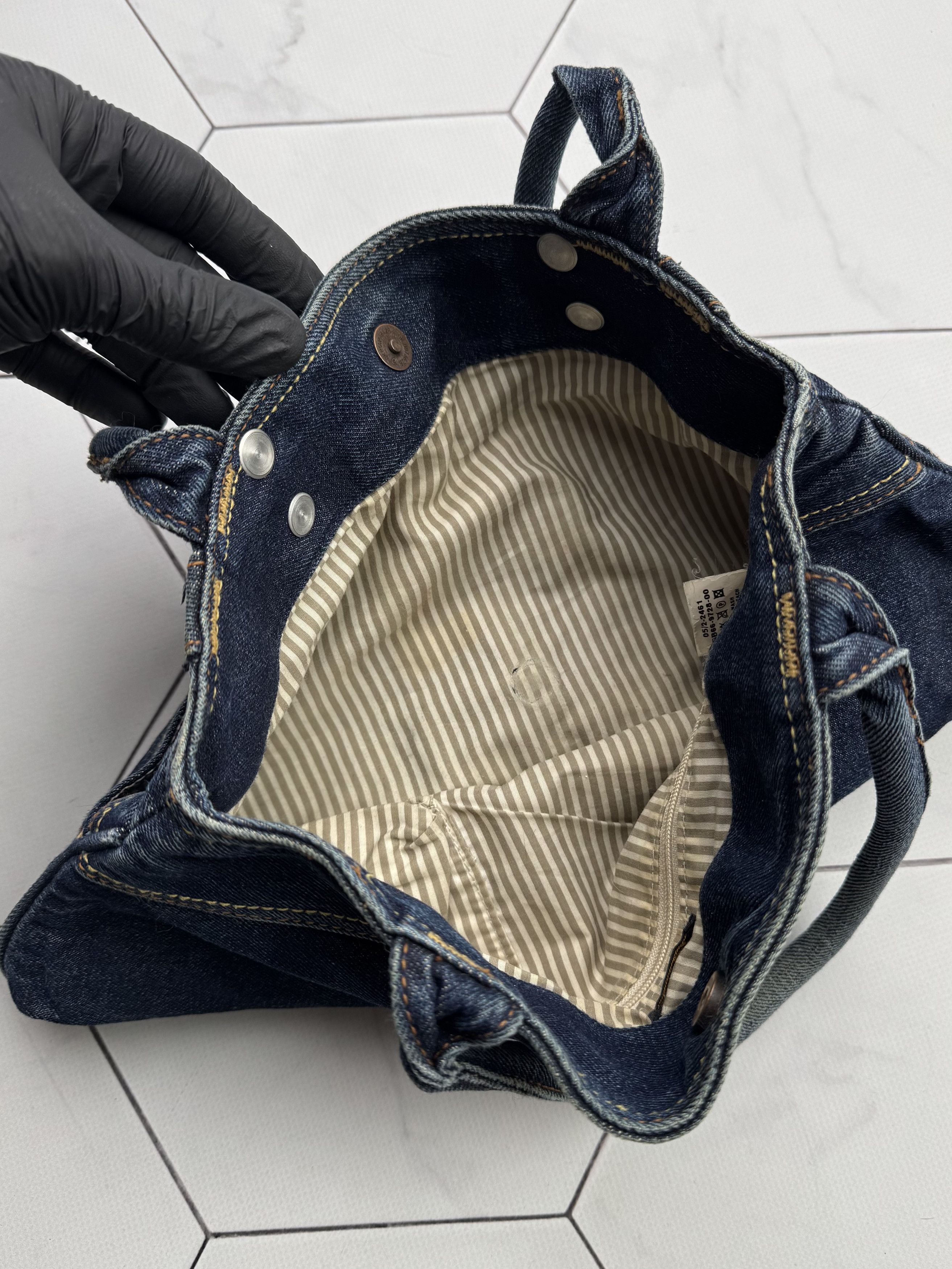 Miss Sixty Killah by Miss Sixty Vintage Denim Handle Bag (B84) Size ONE SIZE - 15 Thumbnail