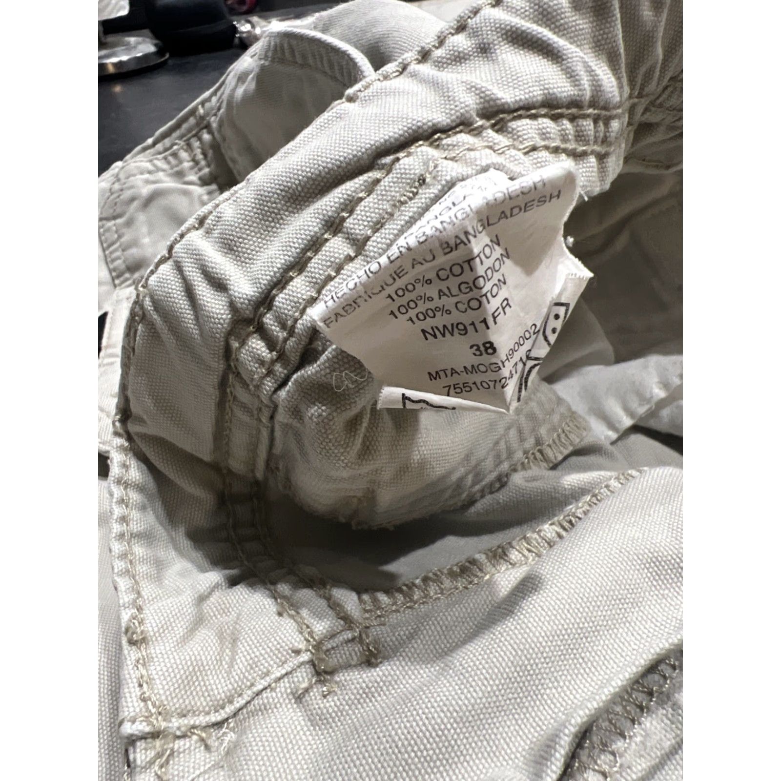 Wrangler Wrangler Men’s Cargo Hiking Shorts Belted Size 38 Regular Beige 90s Style Size US 38 / EU 54 - 2 Thumbnail