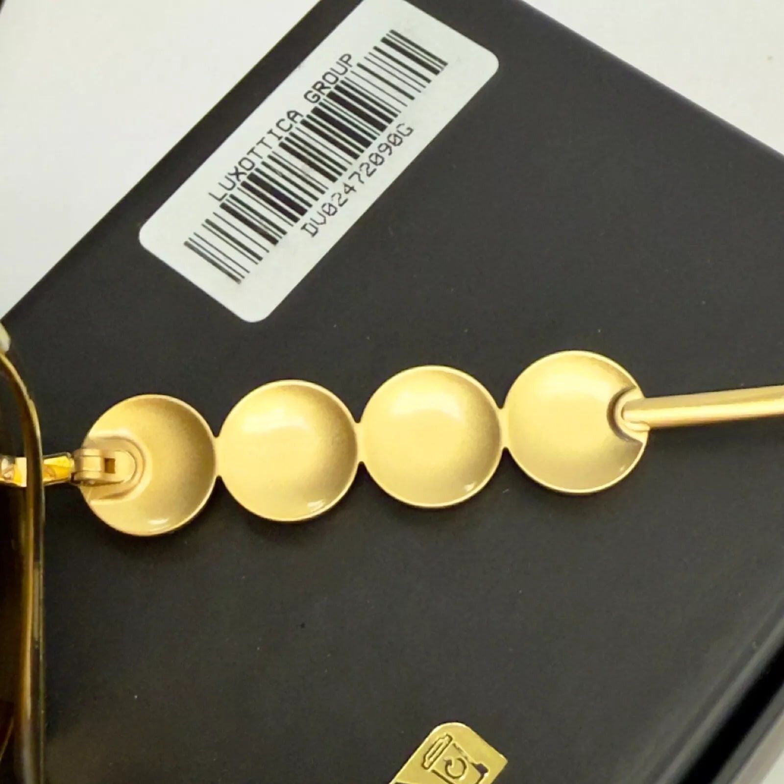 Versace VERSACE Gold Greca Coin Medusa Orange Gold Round VE2214 2214 Size ONE SIZE - 8 Thumbnail