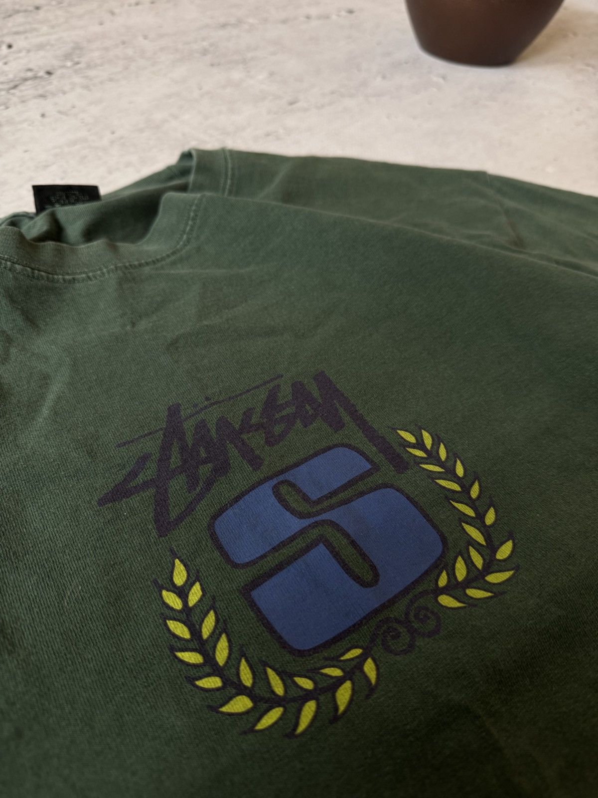 Stussy × Vintage STUSSY CENTER HAFT LOGO OVERSIZE BAGGY FIT SWEATSHIRT Size US L / EU 52-54 / 3 - 4 Thumbnail