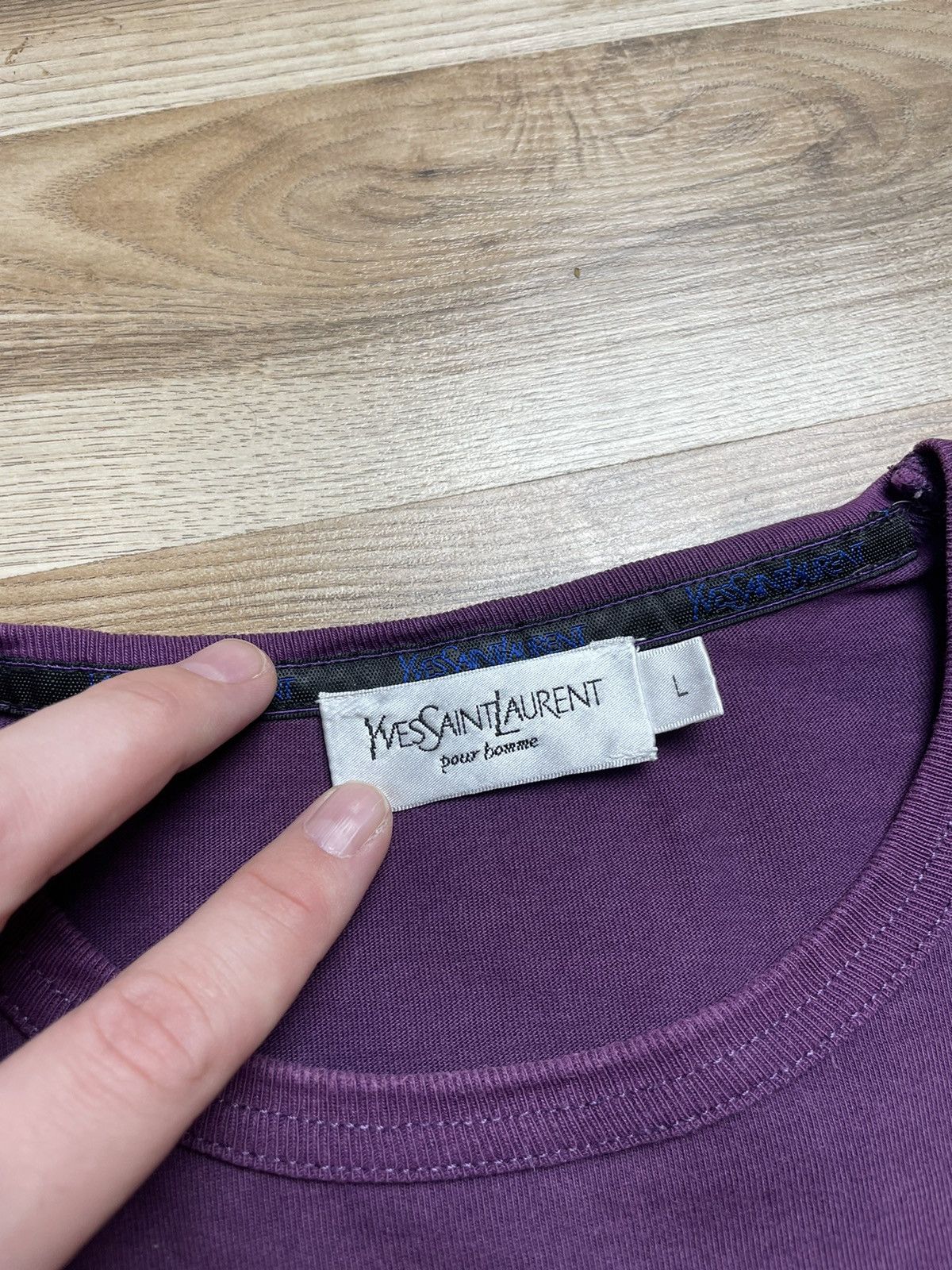 Vintage × Yves Saint Laurent Yves Saint Lauren Tee Size US L / EU 52-54 / 3 - 3 Thumbnail