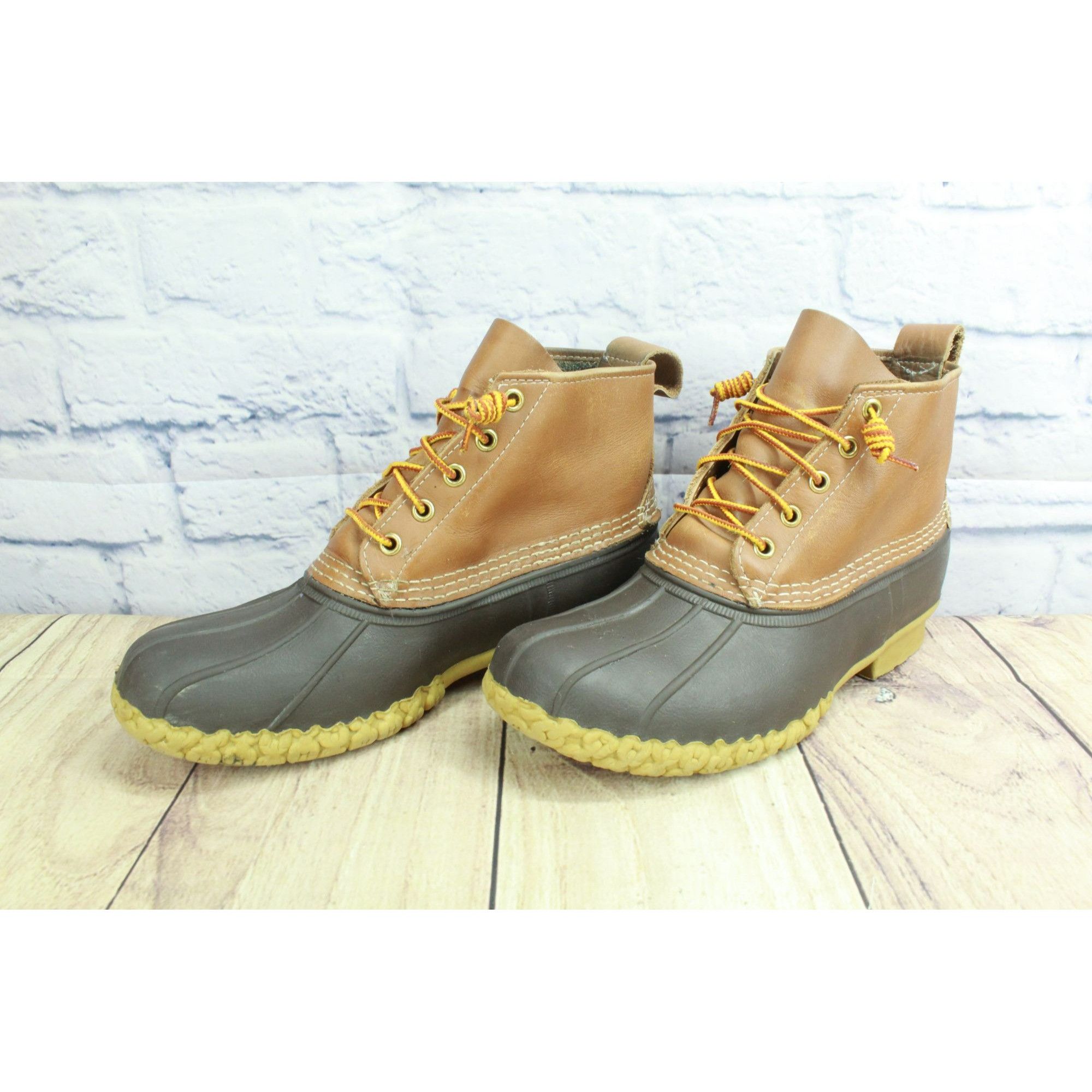 L.L. Bean × Leather LL Bean Women's Unlined Ankle Duck Boots Size US 9 / IT 39 - 2 Thumbnail