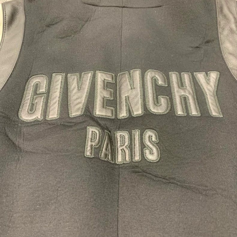 Givenchy Givenchy Size52 Black leather sleeve拼皮 back letter logo bas Size US M / EU 48-50 / 2 - 9 Thumbnail