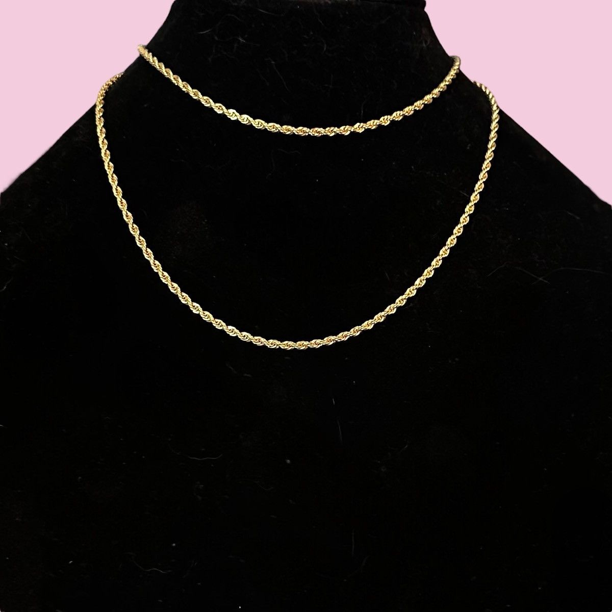 Vintage Vintage long gold tone rope chain necklace Size ONE SIZE - 2 Thumbnail