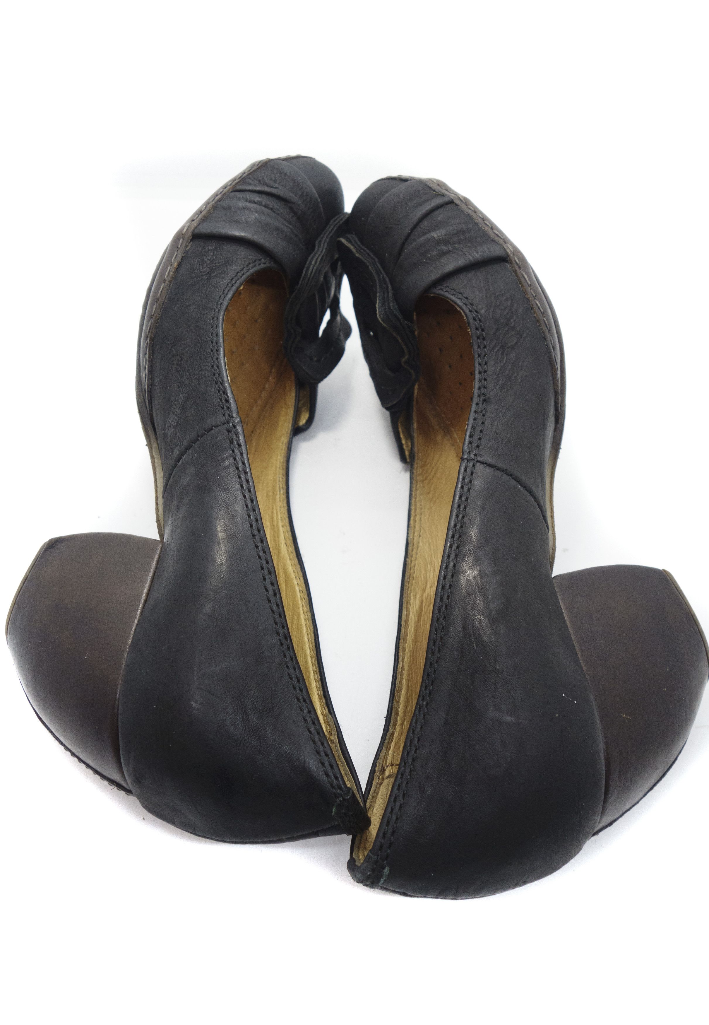 A.S.98 00S A.S.98 Leather Heeled Ballet Shoes Size US 7 / IT 37 - 5 Thumbnail