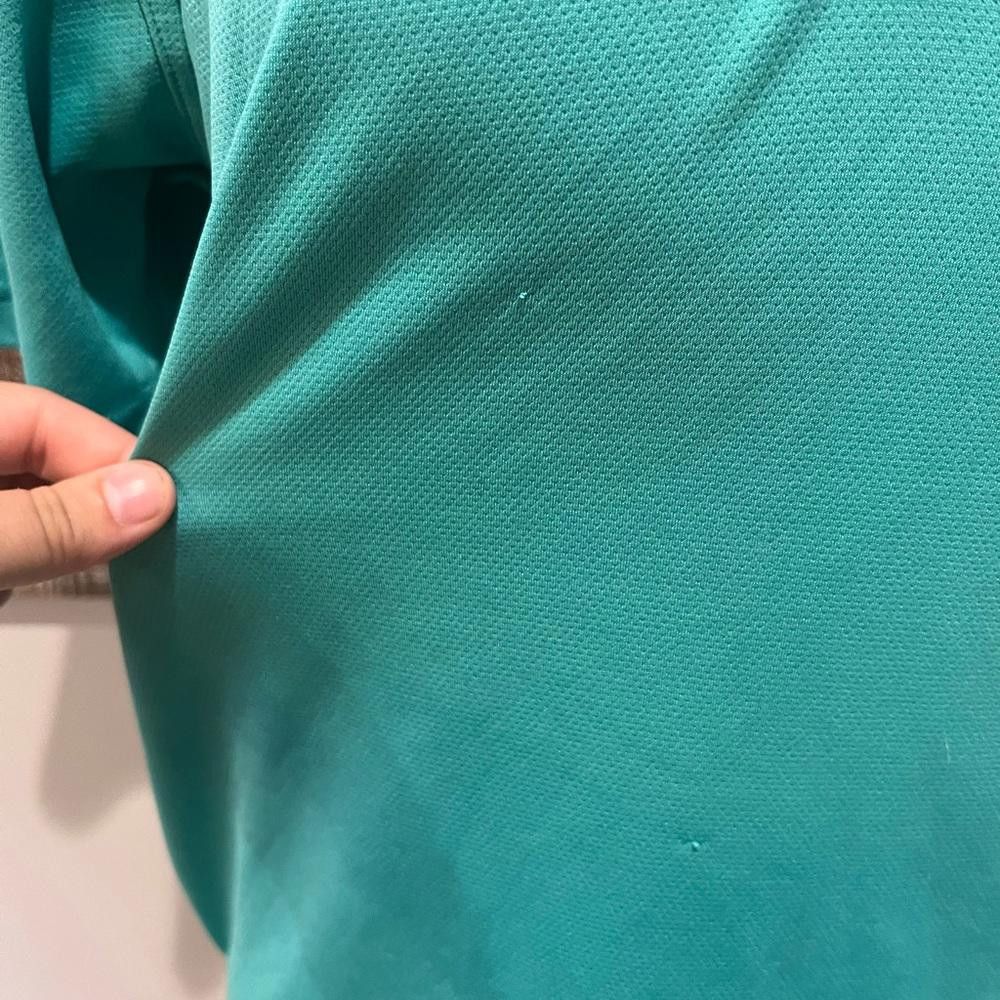 PGA Tour PGA TOUR AIRFLUX DRY Mens Solid Mesh Short Sleeve Polo Aqua Size US S / EU 44-46 / 1 - 5 Thumbnail