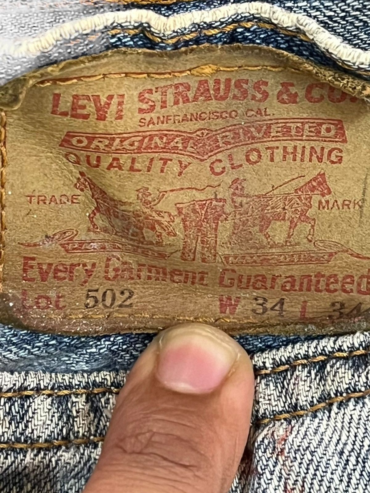 LVC × Levi's × Levi's Vintage Clothing Vintage Levi’s 503 Ripped Paint Splatter Distressed Denim Size US 32 / EU 48 - 8 Thumbnail