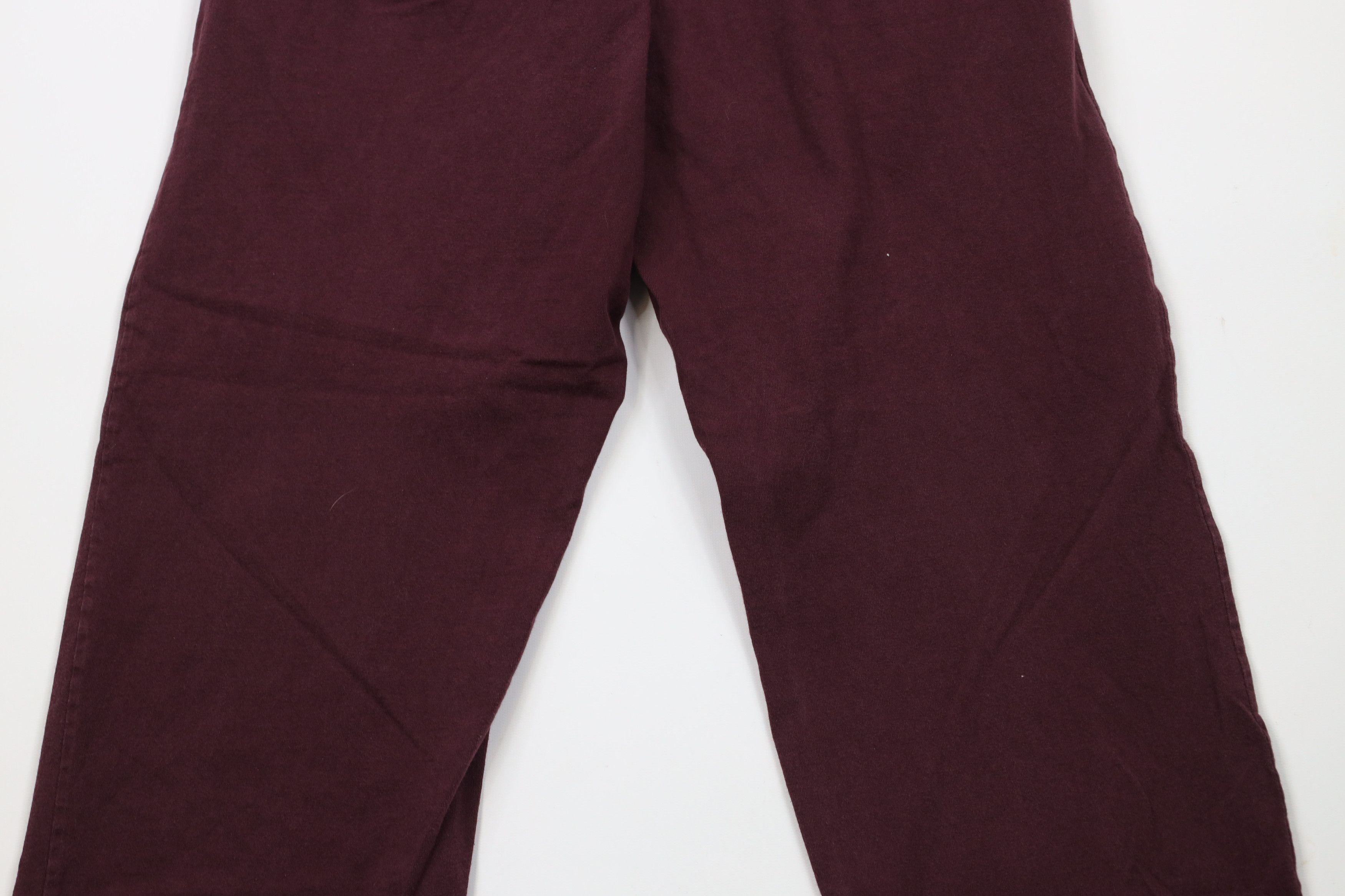 Champion × Vintage Vintage Champion Lightweight Sweatpants Maroon Cotton Size US 32 / EU 48 - 12 Thumbnail