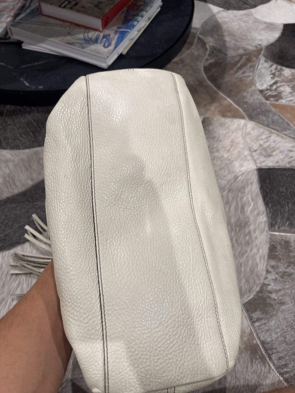 Gucci Gucci Cream Leather Shoulder Bag Size ONE SIZE - 6 Thumbnail