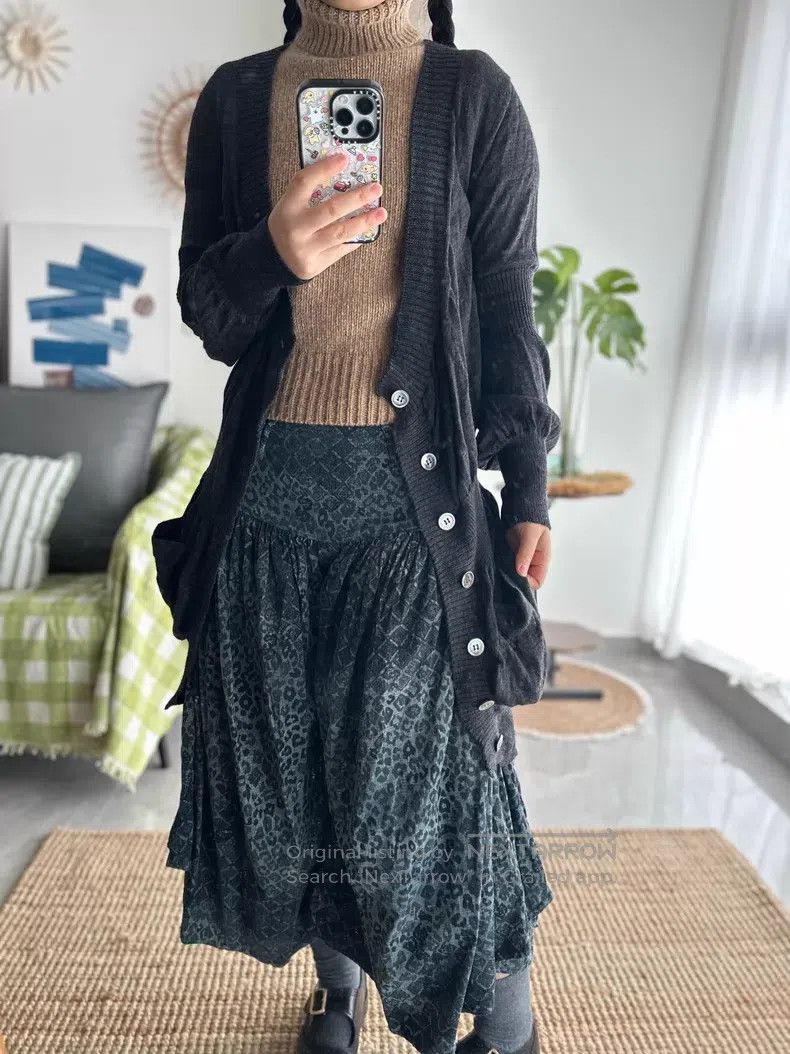 Comme des Garcons Comme des Garcons Wool Knit Sweater Cardigan Dress Size S / US 4 / IT 40 - 2 Thumbnail